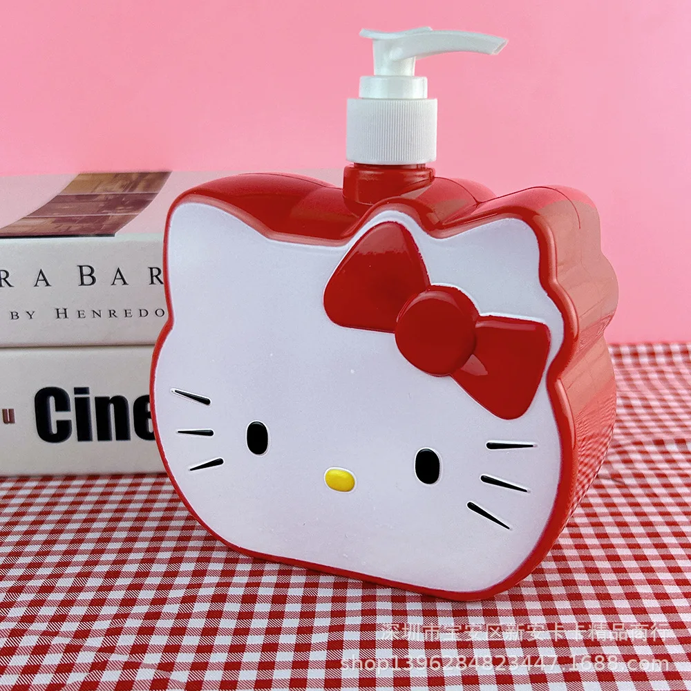 

Kawaii Hello Kitty котенок в форме головы бутылка для душа мультфильм милая форма пресс-бутылка шампунь дезинфицирующее средство для рук сборка Декор подарки