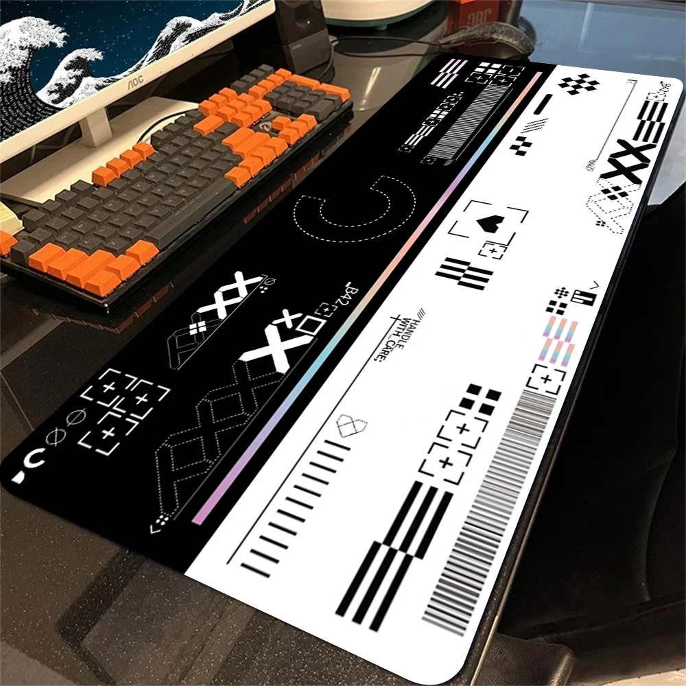 XXL Коврик для мыши Большой коврик для мыши Коврик для клавиатуры CS GO Print Stream Design Counter Strike Gaming Anime Girl Gamer Kawaii Настольный коврик Розовый