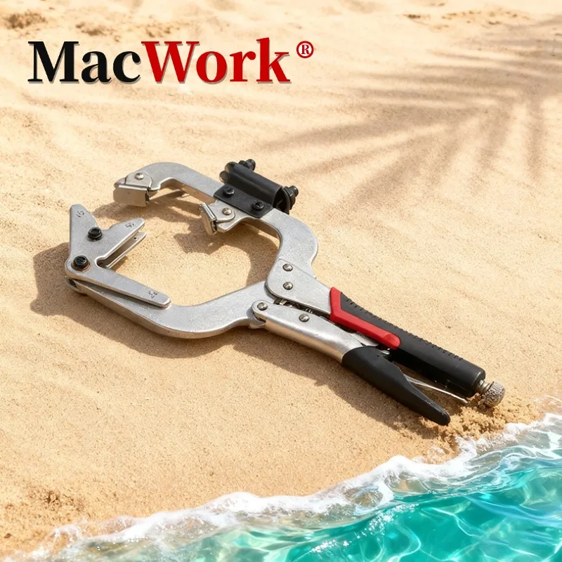 

14 inch Pipe Clamp Locking Pliers Toughbuilt Gripping Pliers Chromium-Vanadium Steel Cushioned Grip Handle Plier Car Repair Tool