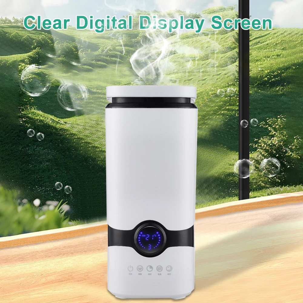 Humidificador de Aire de Gran Capacidad de 4L con Control Remoto, Temporizador, Difusor de Aroma para Plantas, para el Hogar y la Oficina - Humidificador Doméstico de 220V