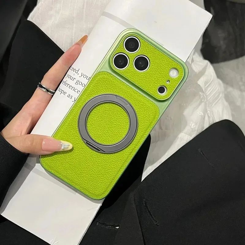 New Rotating Bracket Case Suitable for iPhone 17 Promax Phone Case 16 15 Pro All Inclusive Lens 13 14 Anti Drop Protection Cover
