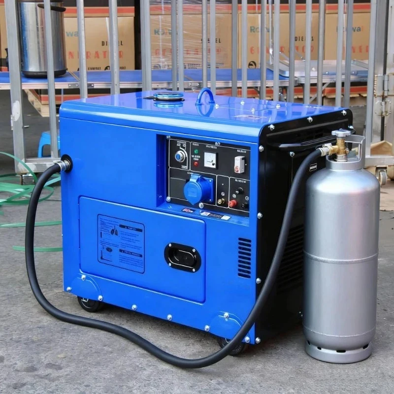 Customizable Portable Multi Fuel Generators Soundproof 5kva 8kva 10kva Petrol 110v 220v 380v Home Backup Power