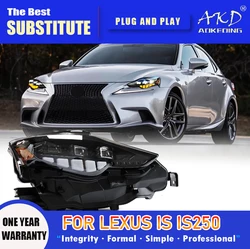 AKD Head Lamp for Lexus is is250 LED Headlight 2013-2016 Headlights is300 DRL Turn Signal High Beam Angel Eye Projector Lens