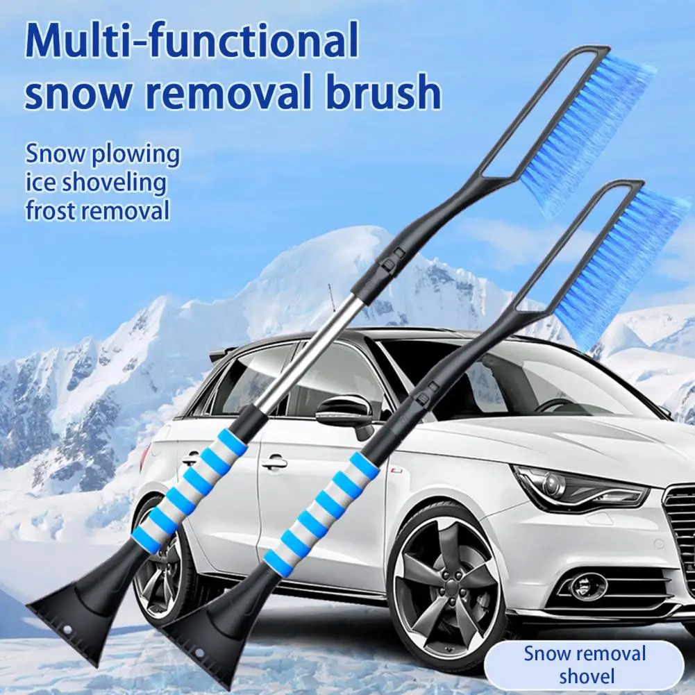 Snow Scraper  Practical Telescopic Super Soft  Car Extendable Snow Frost Removing Scraper for Winter