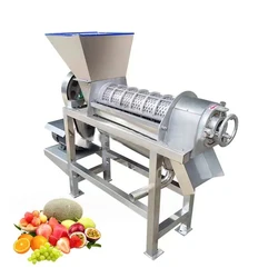 Industrial Spiral Screw Fruit Juicer Orange Juice Extractor Fruit Crushing Pulping Machine Juice Extractor Machine Commercial