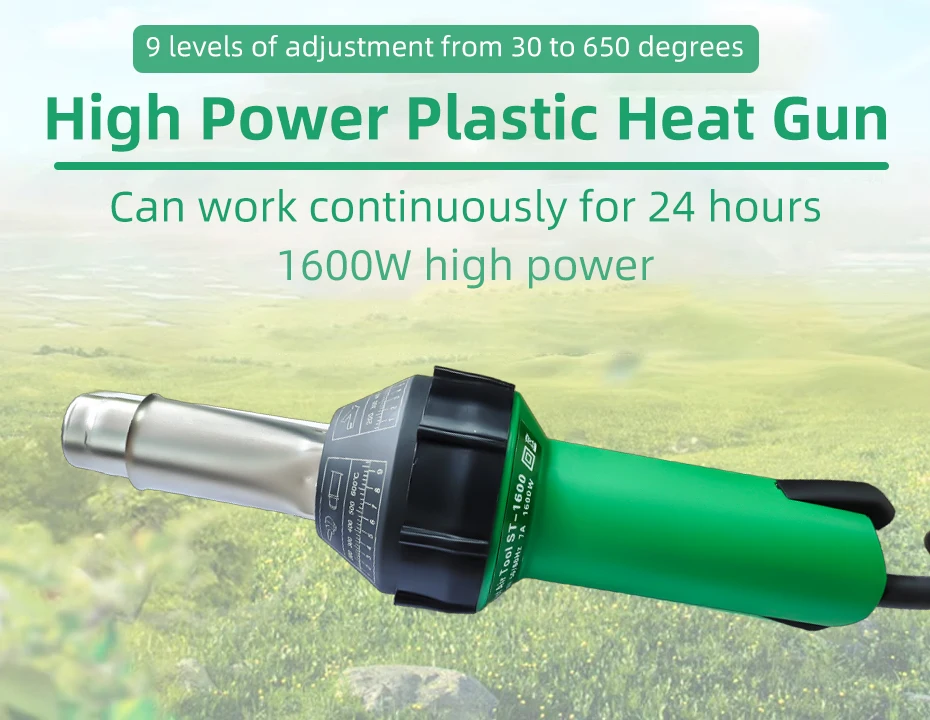 High Power Plastic Welding Gun 1600W PVC Plastic Floor Welding Tool PP Welding S