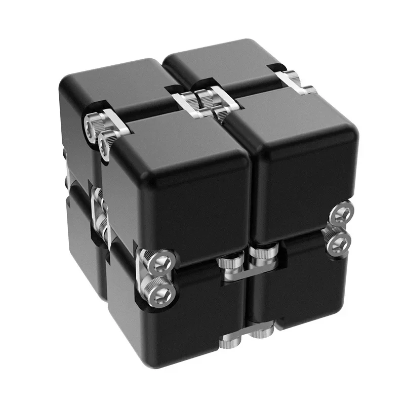 Cubo infinito de metal para alívio do estresse, cubo mágico diy, novo bloco desmontado, brinquedos para adultos e crianças, antiansiedade