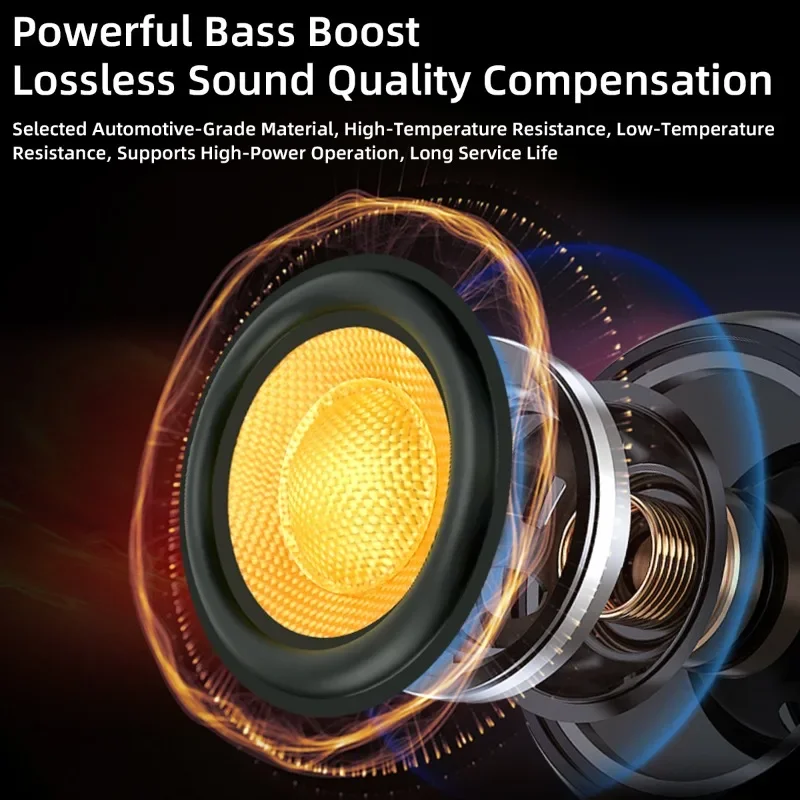 WdiYA 2 Pcs 4 Inch Car Speaker High Power Peak 300W Midrange Bass Speaker Car Audio Accessories Universal Hifi Home Music Sound