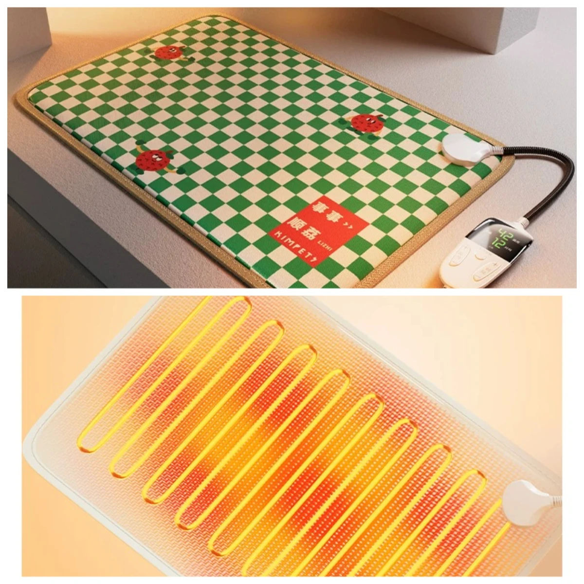 Pet Electric Blanket Winter Warm Cat Heating Pad Dog Heater Cat Litter Kennel Mite Removal Thermostatic Pad Waterproof
