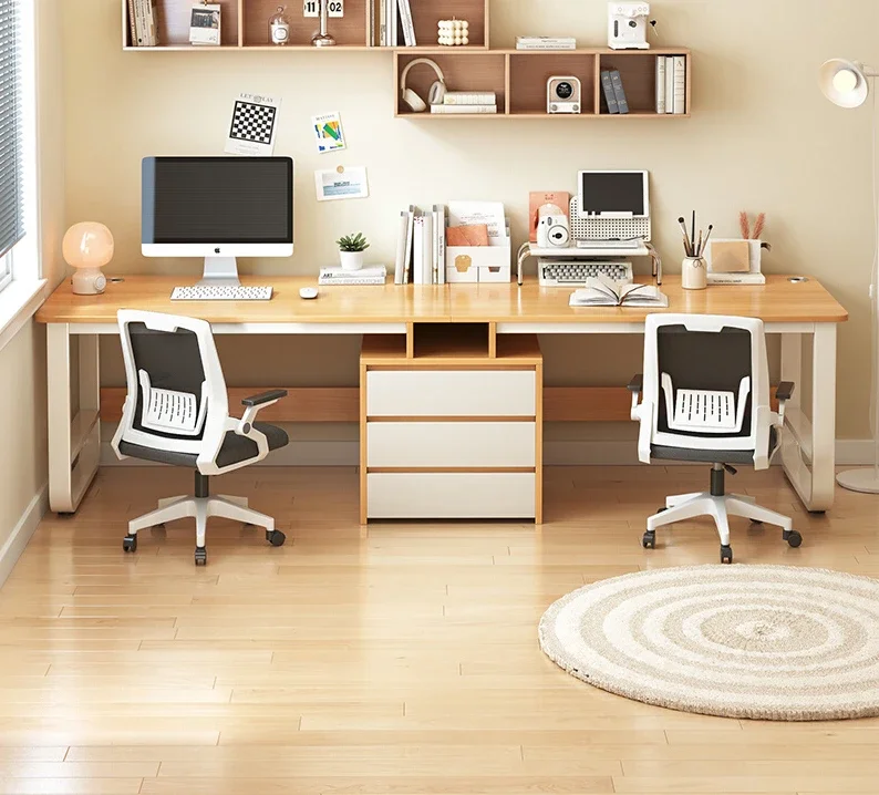 

Desk office chair combination household desktop computer rectangular student learning writing desk