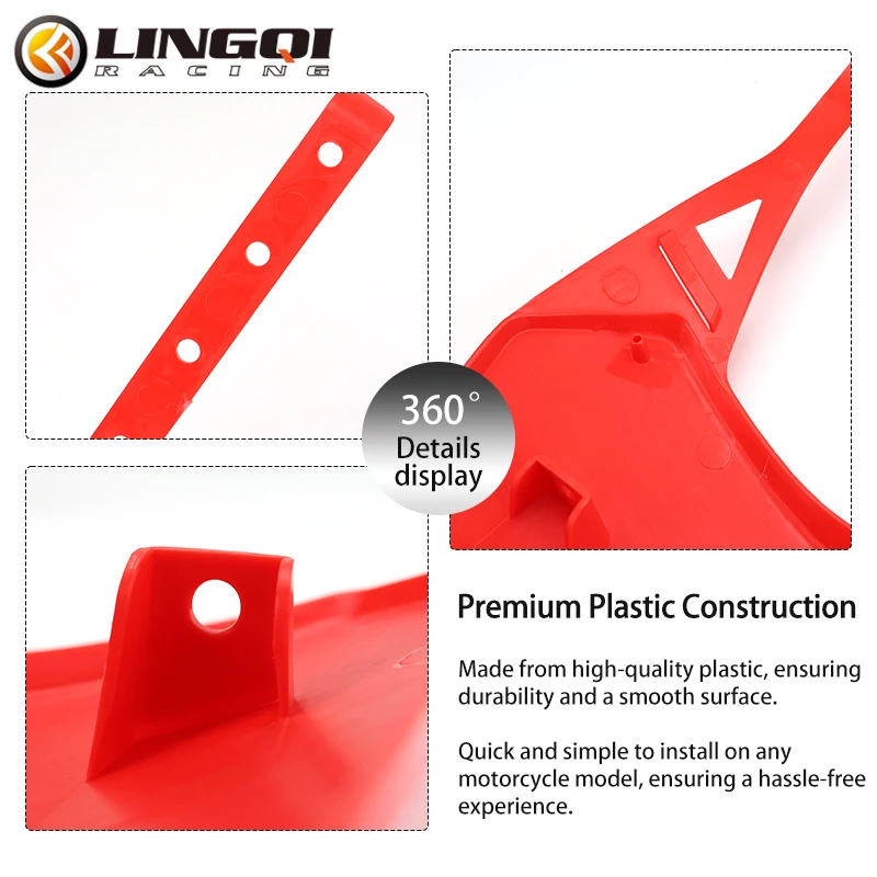 LINGQI سباق الدراجات النارية الجبهة رقم لوحة هدية قناع البلاستيك غطاء الجسم ل CRF110 CRF125 2013 2022 على الطرق الوعرة حفرة الترابية دراجة