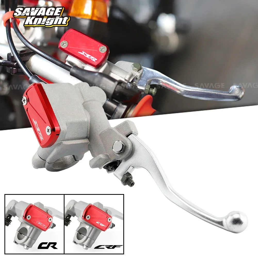 Front Brake Master Cylinder Levers With Pump Cover For HONDA CRF 250 450 X 125 150 250 450 R 230 F XR 250R 400R 650R CR 80R 125R