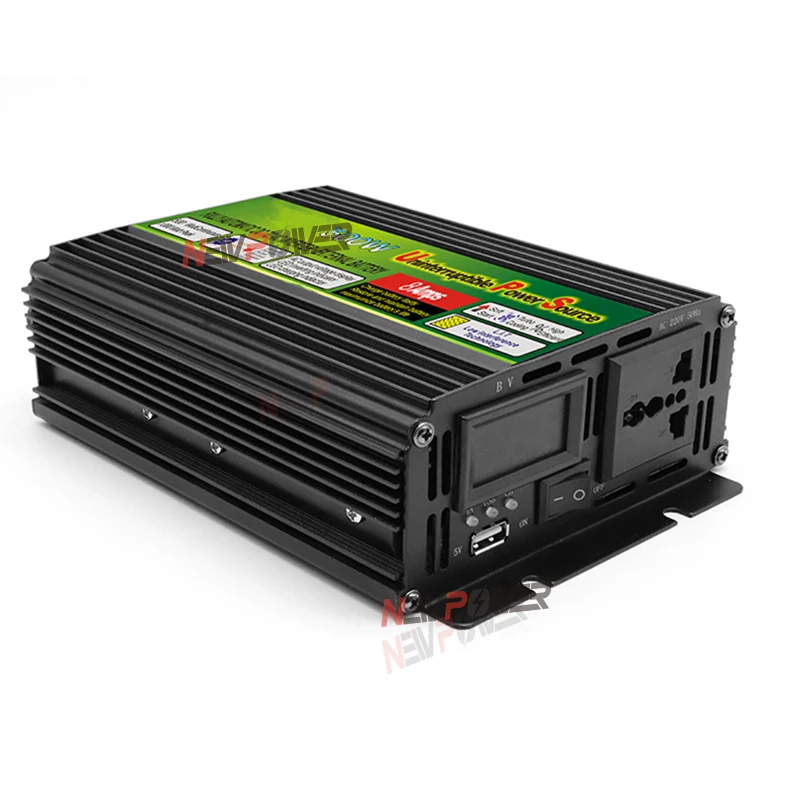 

500W Off Grid Inverter with Charger, MAX 1000W UPS DC12V AC110V/220V Modified Sine Wave Power Inverter with charge function