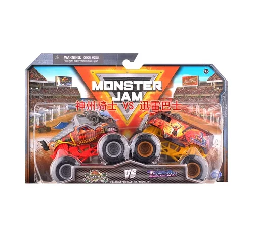 2PCS/SET Original MONSTER JAM Monster Truck Toy Car Children Toys Collector Metal Diecast Model Car Boys Toys