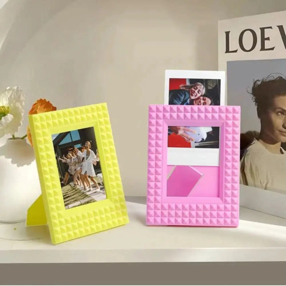 Portable Easy to Use Picture Frame Classic Vertical Mini Photo Holder Ins Style Multicolor Vertical Photo Frame Place Photos