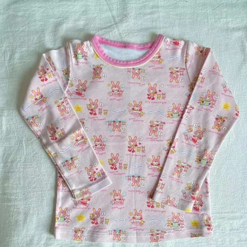 

Japanese Harajuku Slim Cartoon Print Dralon T-shirt Women Sweet Y2k Aesthetic Tees Girls Kawaii Fairy Grunge Casual T-Shirts