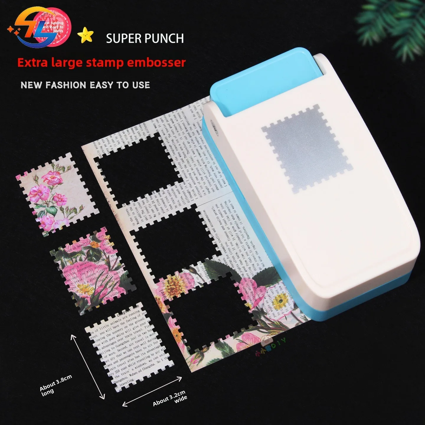 DIY Crafts Stamp Border Punch Handmade Embosser Stamp Embossing Machine Portable Exquisite Stamp Shape Punch