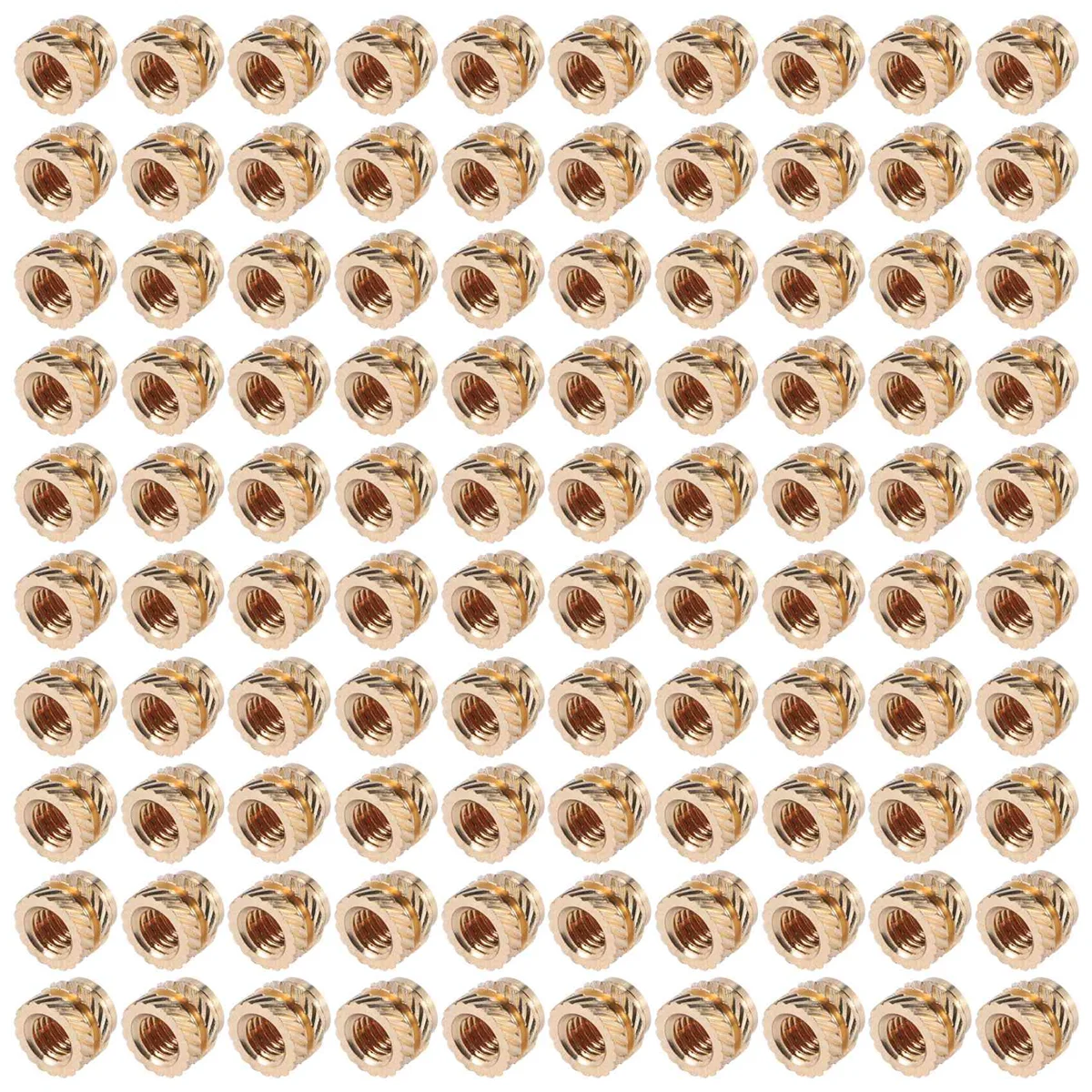 مستخدم جديد ~ 100 قطعة M3 موضوع مخرش النحاس الخيوط مجموعة الحرارة إدراج الحرارة تضمين الجوز ، M3X5X4 ، للطابعة ثلاثية الأبعاد 2.4 الخ