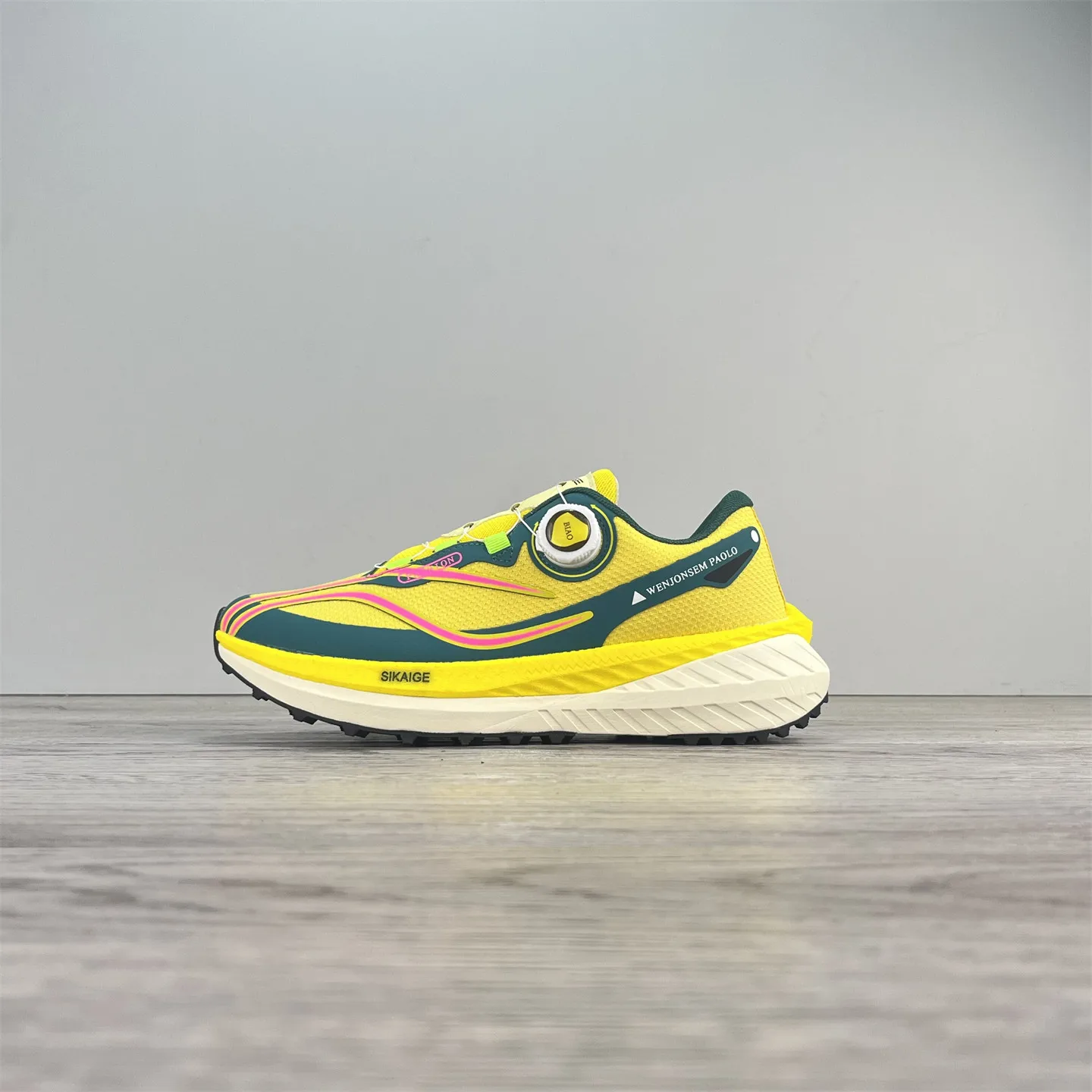 2026 Autumn Rotating Button Double-layer Popcorn EVA Carbon Board Breathable Elastic Shock Absorbing Fitness Running Shoes