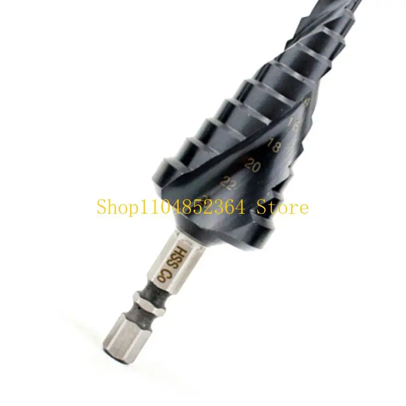 652f-6-25mm-hss-nitrogen-coated-cobalt-step-drill-bit-high-speed-steel-cutter-tool