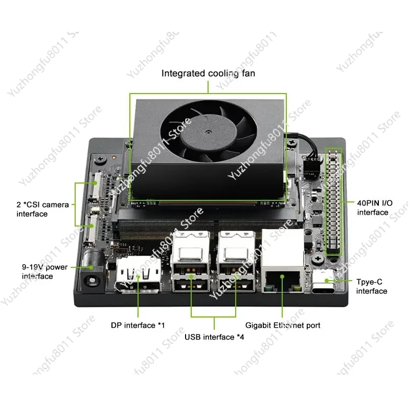 

Комплект разработчика AI Jetson Orin Nano Super Комплект разработчика 67TOPS Встроенная макетная плата