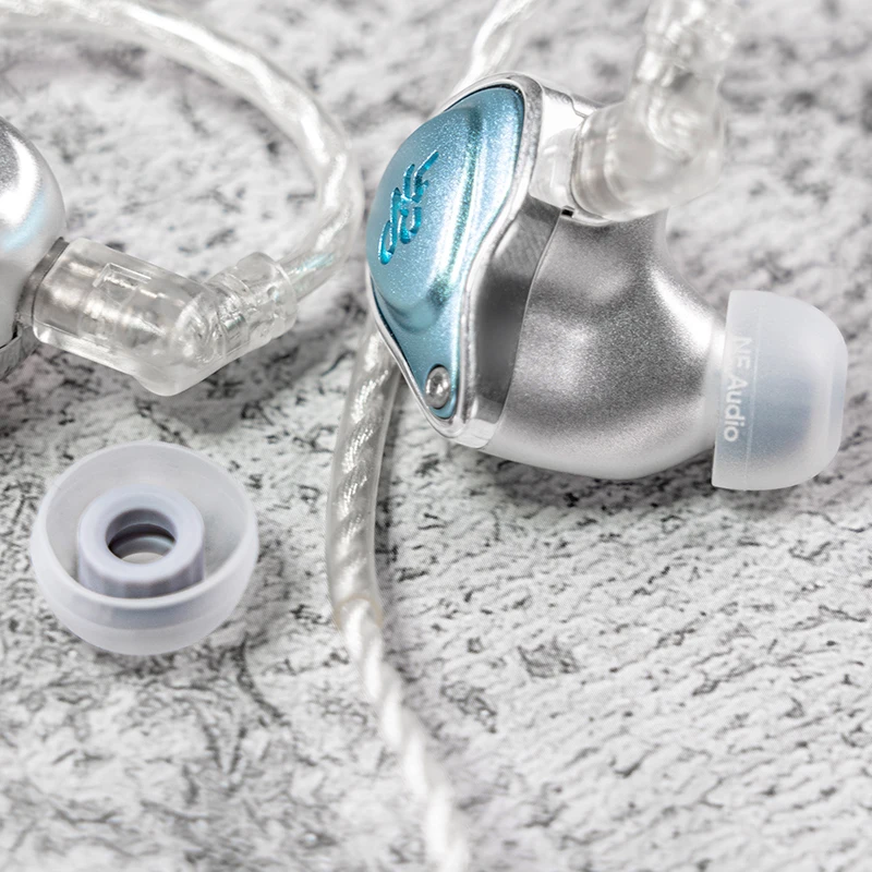 Силиконовые насадки для наушников NF Audio MS4, 1 карта (3 пары), диаметр насадки для наушников от 4,5 до 5,5 мм