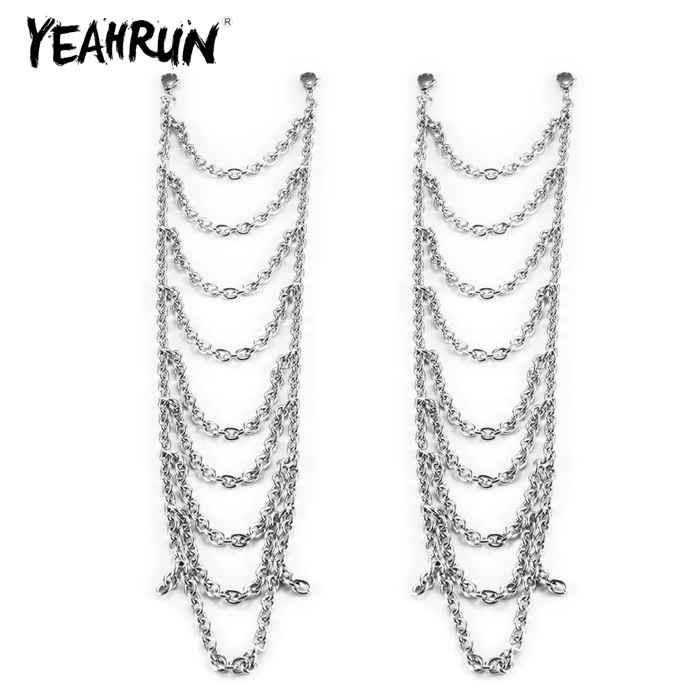 YEAHRUN Metall Anti-Rutsch-Schneekette für 120 mm/130 mm 1,9 Zoll/2,2 Zoll Radreifen für TRX-4 Axial SCX10 Wraith 1/10 RC Autoteile