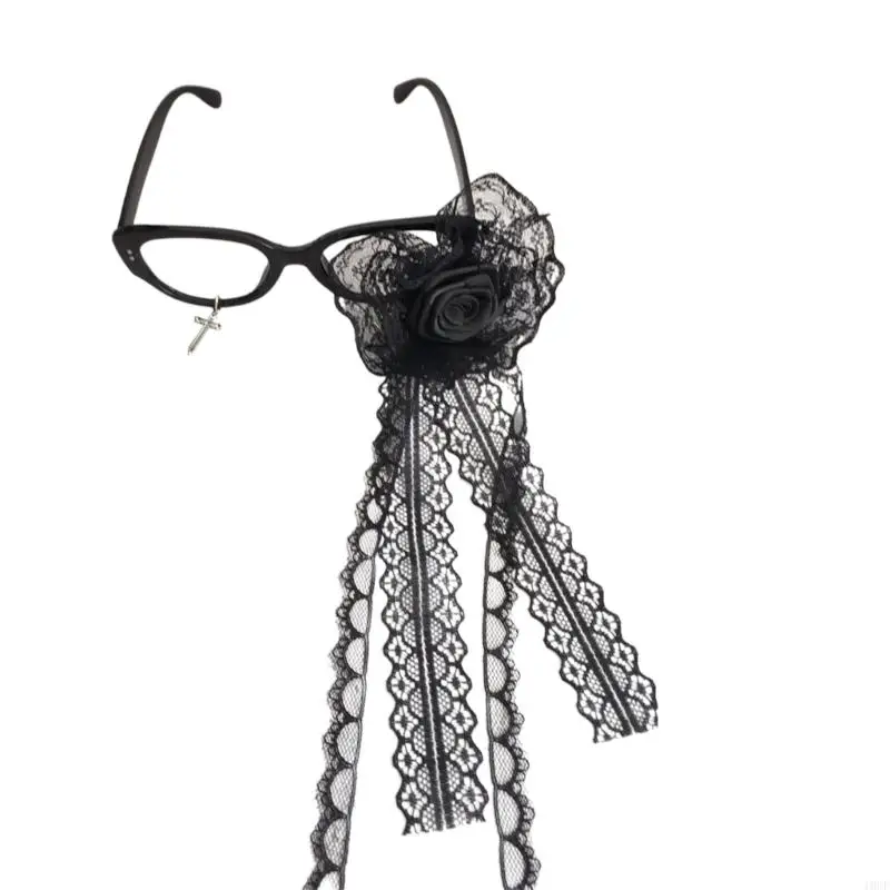 Crucifix Eyeglass No Lens Subcultures Crosses Lunettes Frame Anime Cosplay Props Funny Novelty Eyewear Party Glasses