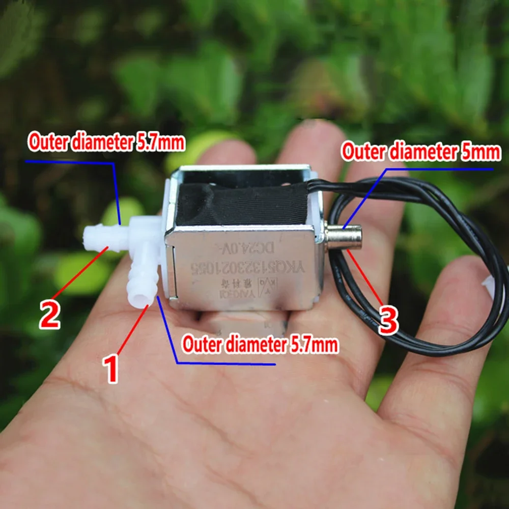 DC 24V 3-weg miniatuur luchtventiel magneetventiel kleine elektronisch gestuurde luchtklep uitlaat en ontluchting