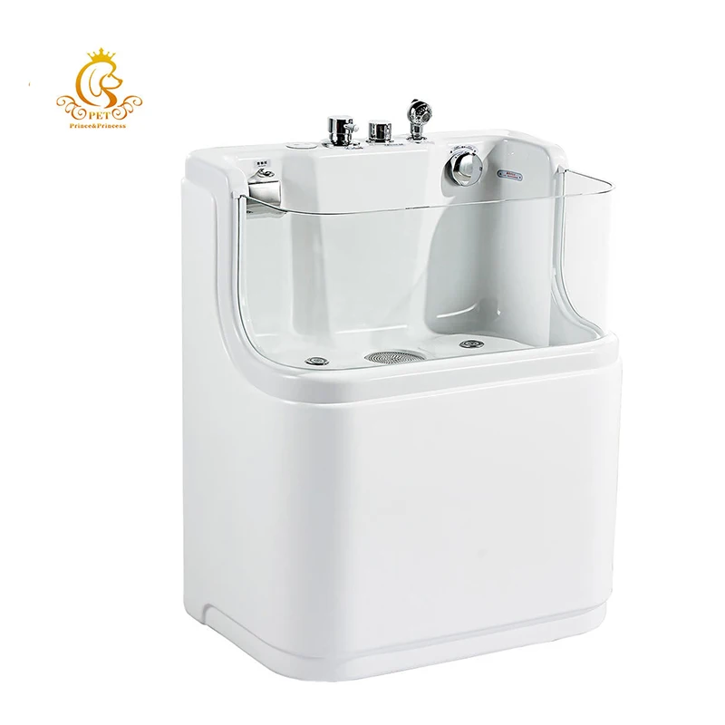 Acrylic Durable Pet Grooming Salon High Quality Pet Bathing Tub With Faucet