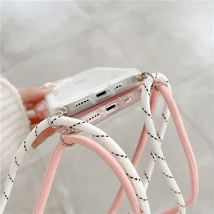 Siyah, Çapraz, Şeffaf, Kumaş, Telefon, Kılıfı, kordon, Dize, Dize, Dize, Kapağı, iPhone, 16, 15, 13, ve, 12, Pro, Max, XR, 11, ve, 14, Artı, Moda, Satış çubuğu kolyesinde ilk 10-siyah no. 9