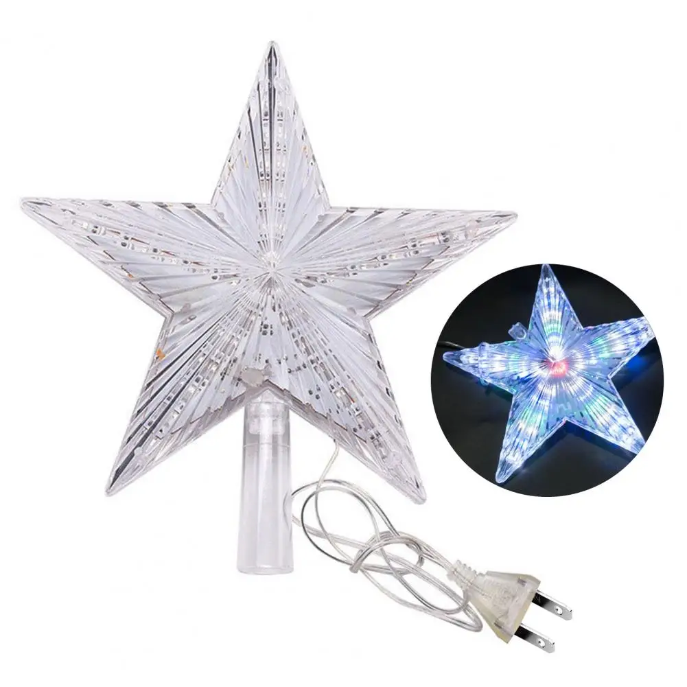 

Christmas Tree Topper Star with LED Light IP65 Energy-saving Glowing Five-Pointed Star Ornament