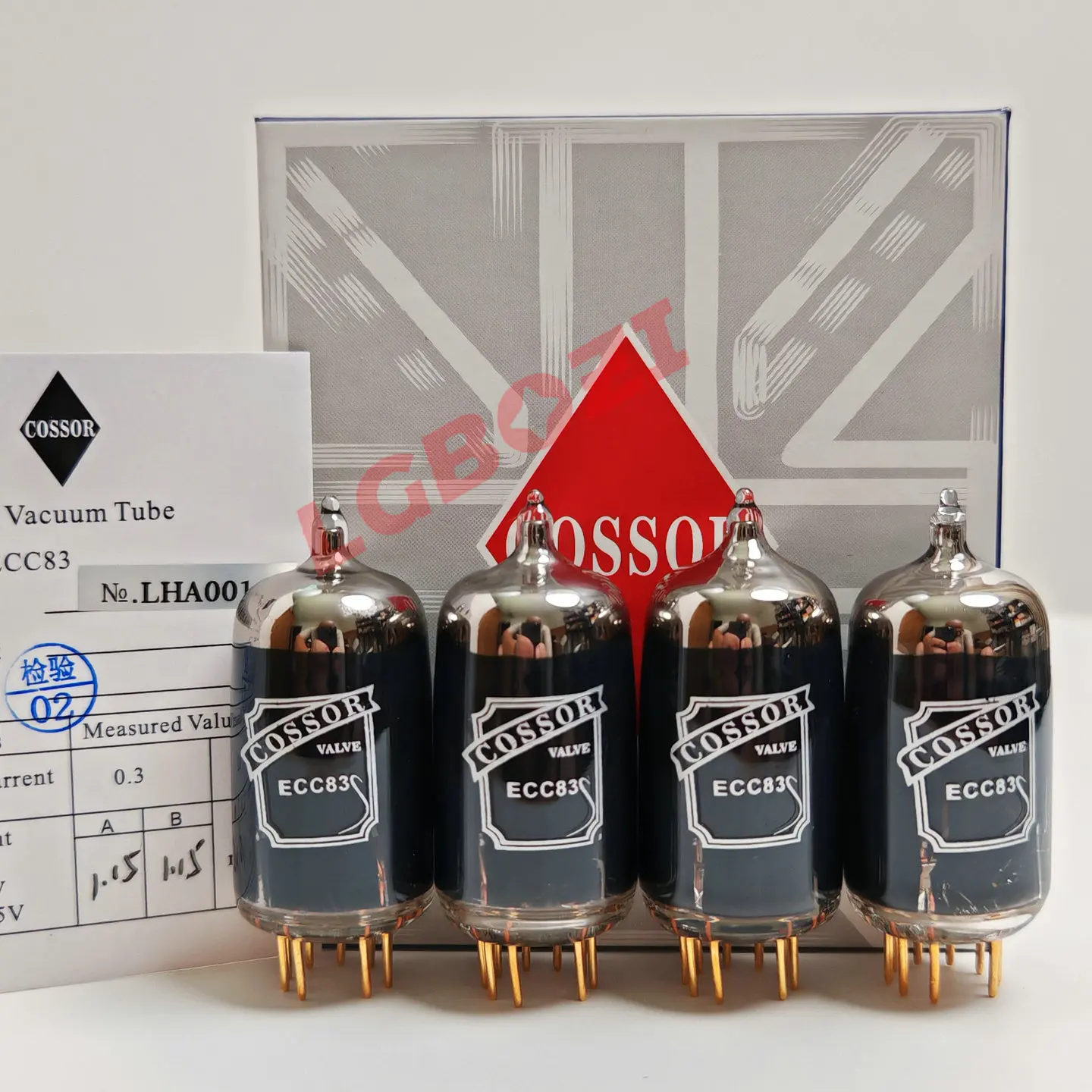 PSVANE COSSOR ECC83 Carbon Plate Gold Pins - Direct Replace 12AX7/ECC83/6N4, Warm Vocal & Clear Highs