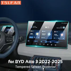Tempered Glass Film Screen Protector for BYD Atto 3 Yuan Plus 2022-2025 Instrument Navigation Protective Cover Car Accessories