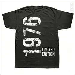 Retro T Shirts 48th Birthday 48 Years Men Women Clothing Vintage 1976 100% Cotton Short Sleeve Streetwear Gifts Summer T-shirt