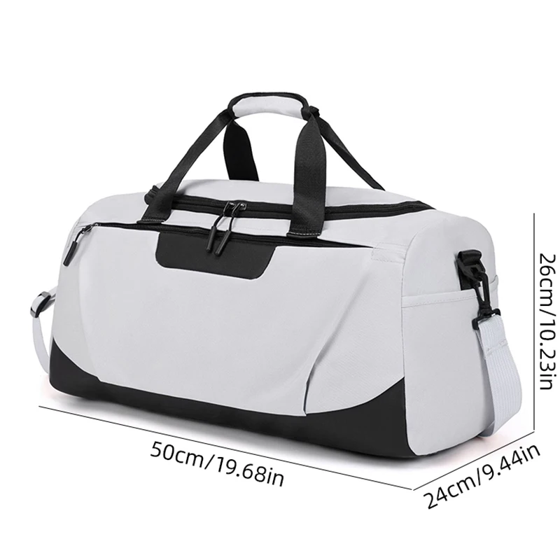 Large Fitness Training Bag With Shoes Pocket Sports Gym Handbag Waterproof Yoga Shoulder Pouch Ultralight Travel Luggage Pack