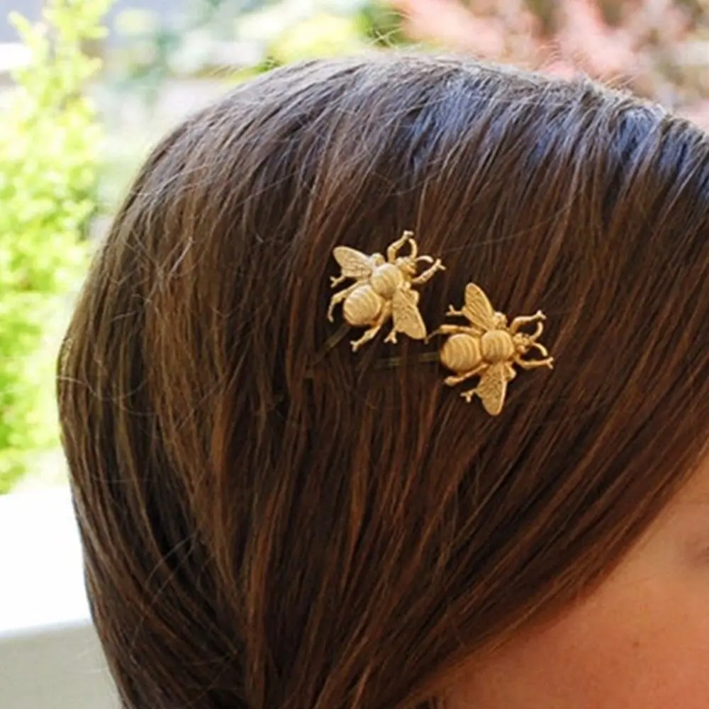 Pin de niña abeja, ropa de moda para accesorios de abeja, joyería, pasadores para el cabello para mujer