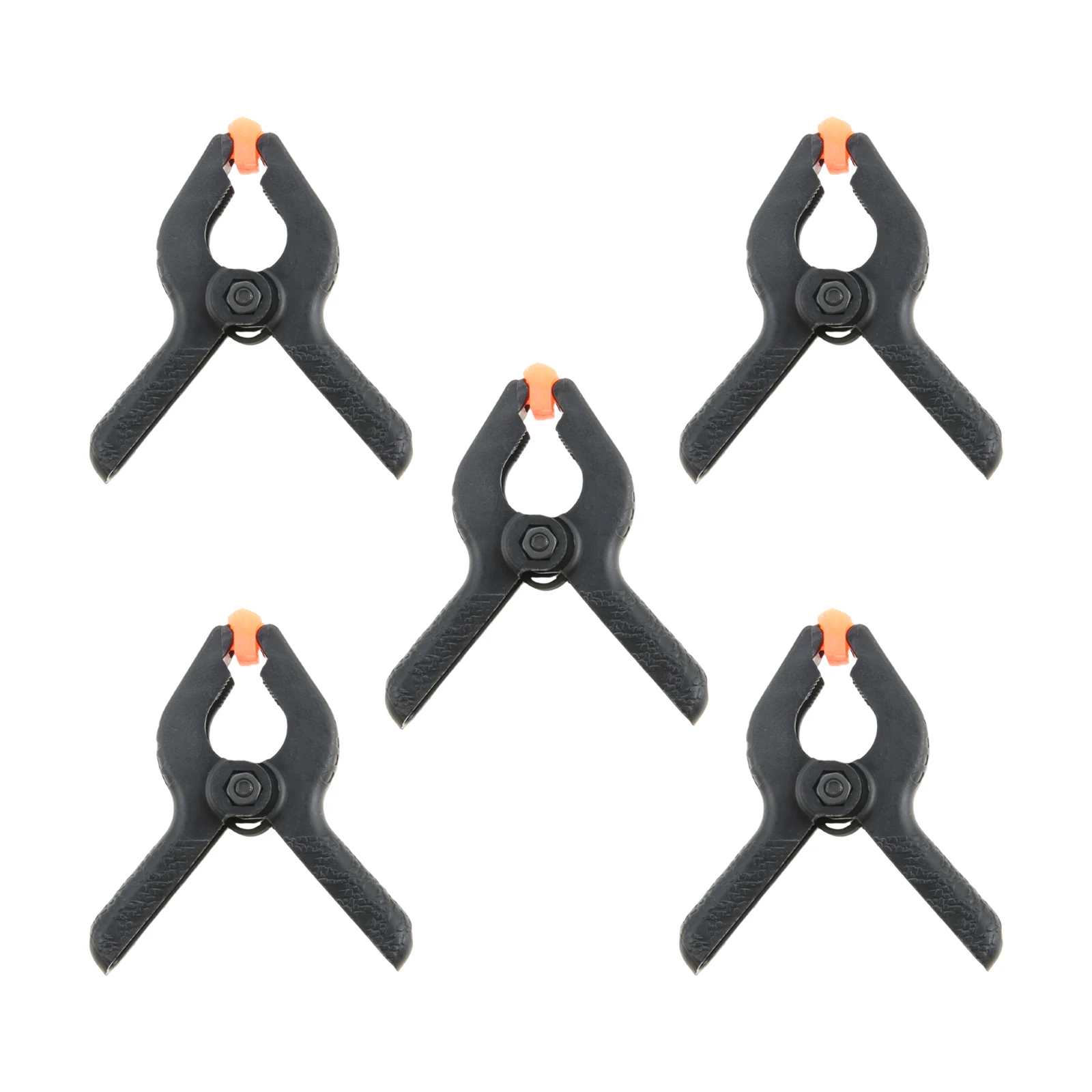 5pcs Heavy Duty Plastic Spring Clamps for Background Stand Canvas Paper Chromakey Screen Clip Photography Studio Carpenter Tool