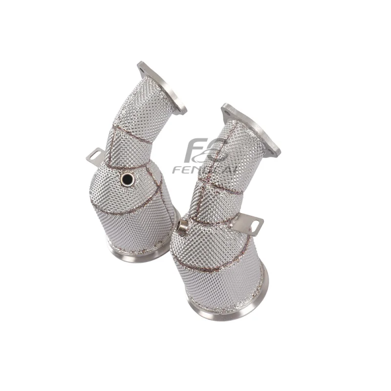 Downpipe Exhaust for Porsche Panamera 971 2.9T Stainless Steel Exhaust Catalytic Converter with Heat Shield Retrofit Car Power