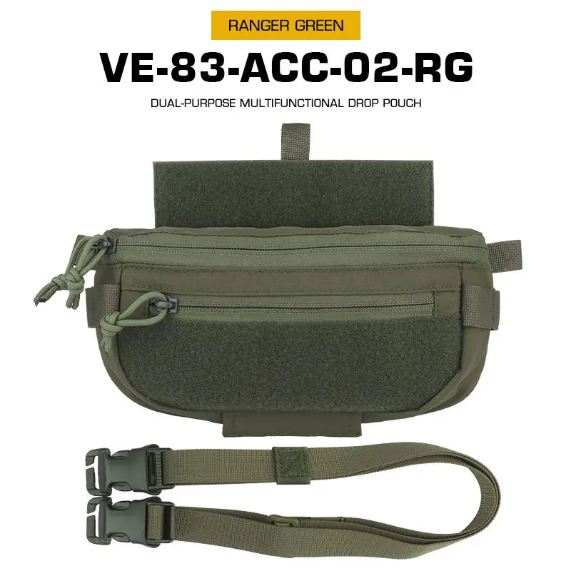 Taktische Drop Pouch Aufhänger Tasche Kompakte Bauch Dangler Pack Quick Release Schulter Tasche Weste Platte Träger Airsoft Ausrüstung