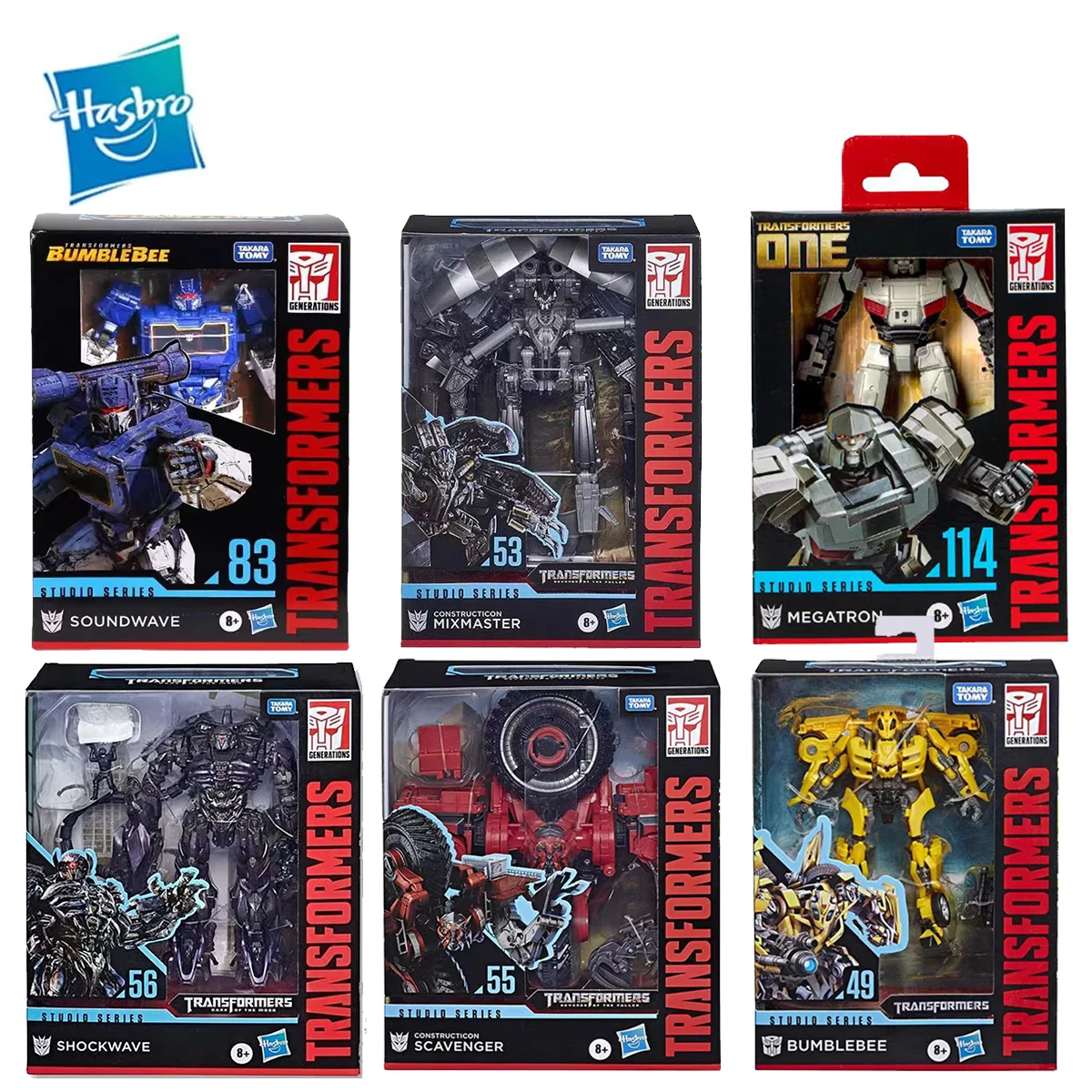 In Stock Hasbro Transformers Studio Series Megatron, Bumblebee, Soundwave Anime Figures Robot Toys Action Figure Gifts Hobbies