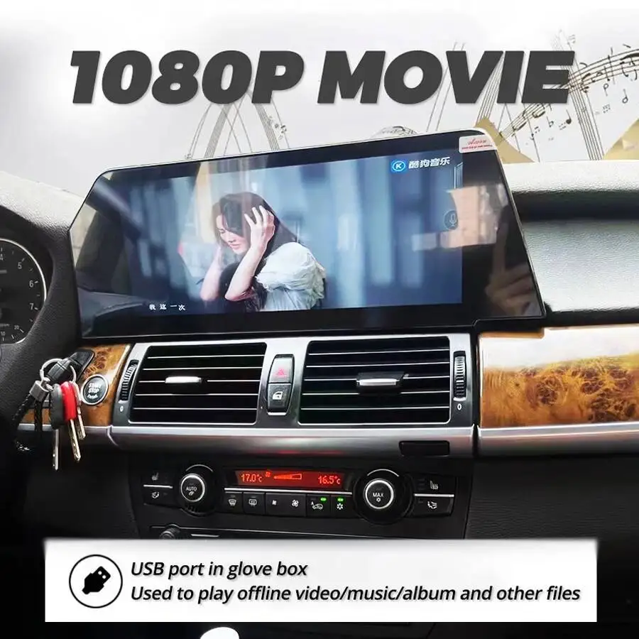 12.3 นิ้ว Android สเตอริโอวิทยุรถยนต์สําหรับ BMW 5 Series GT F10 F11 2011-2017 เครื่องเล่นวิดีโอมัลติมีเดียอัตโนมัติไร้สาย CarPlay หัวหน่วย