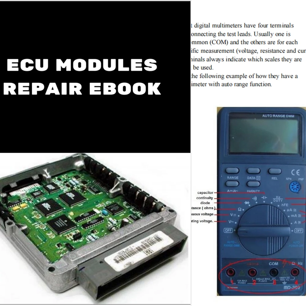 5 Pcs ECU Repair Manual E Books Repair moduli di iniezione Diesel Electronics Study Guide strumenti diagnostici per camion per auto per officina