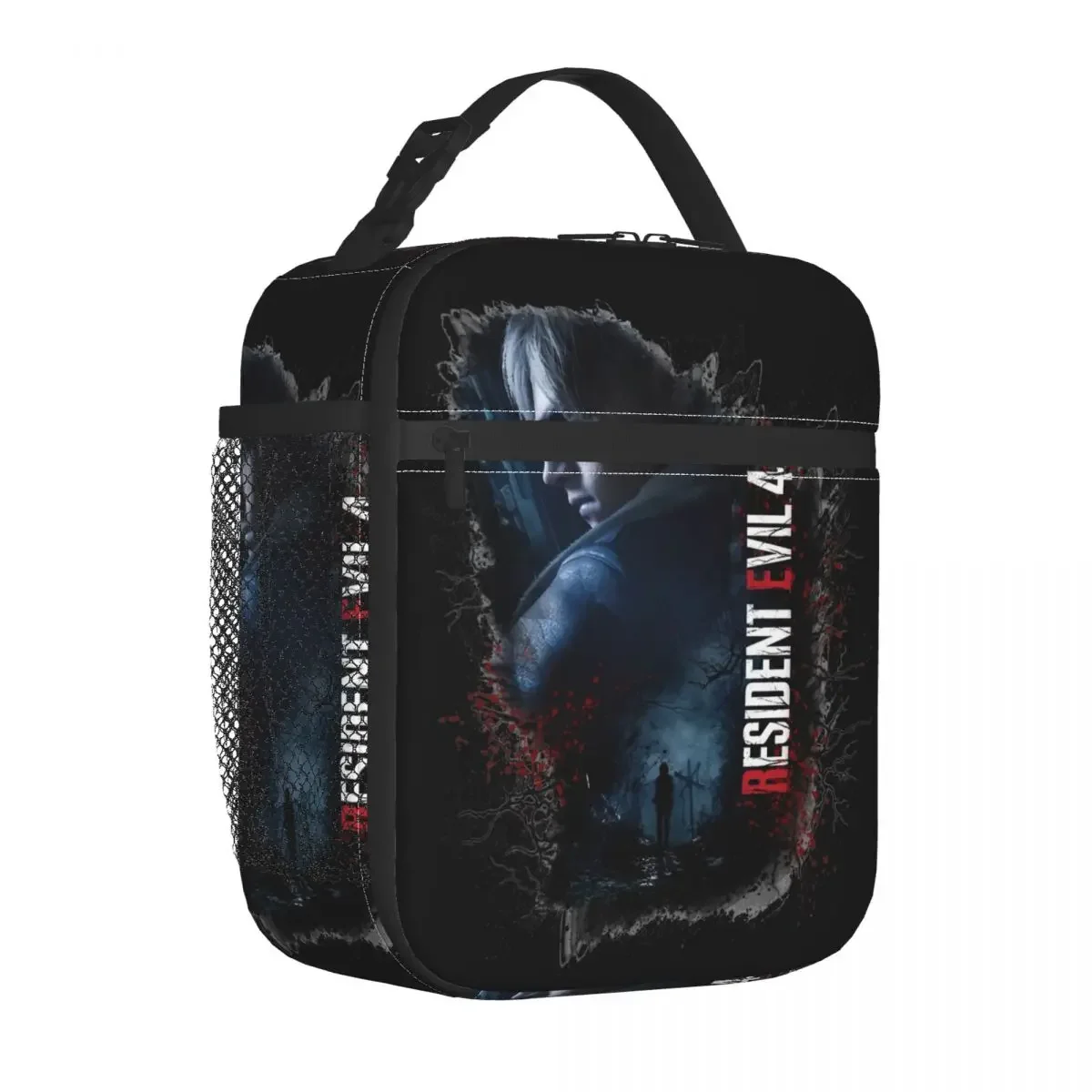 Leon S Kennedy RE 4 Insulated Lunch Bags Leakproof Resident Evils Lunch Container Thermal Bag Tote Lunch Box Outdoor Food Bag