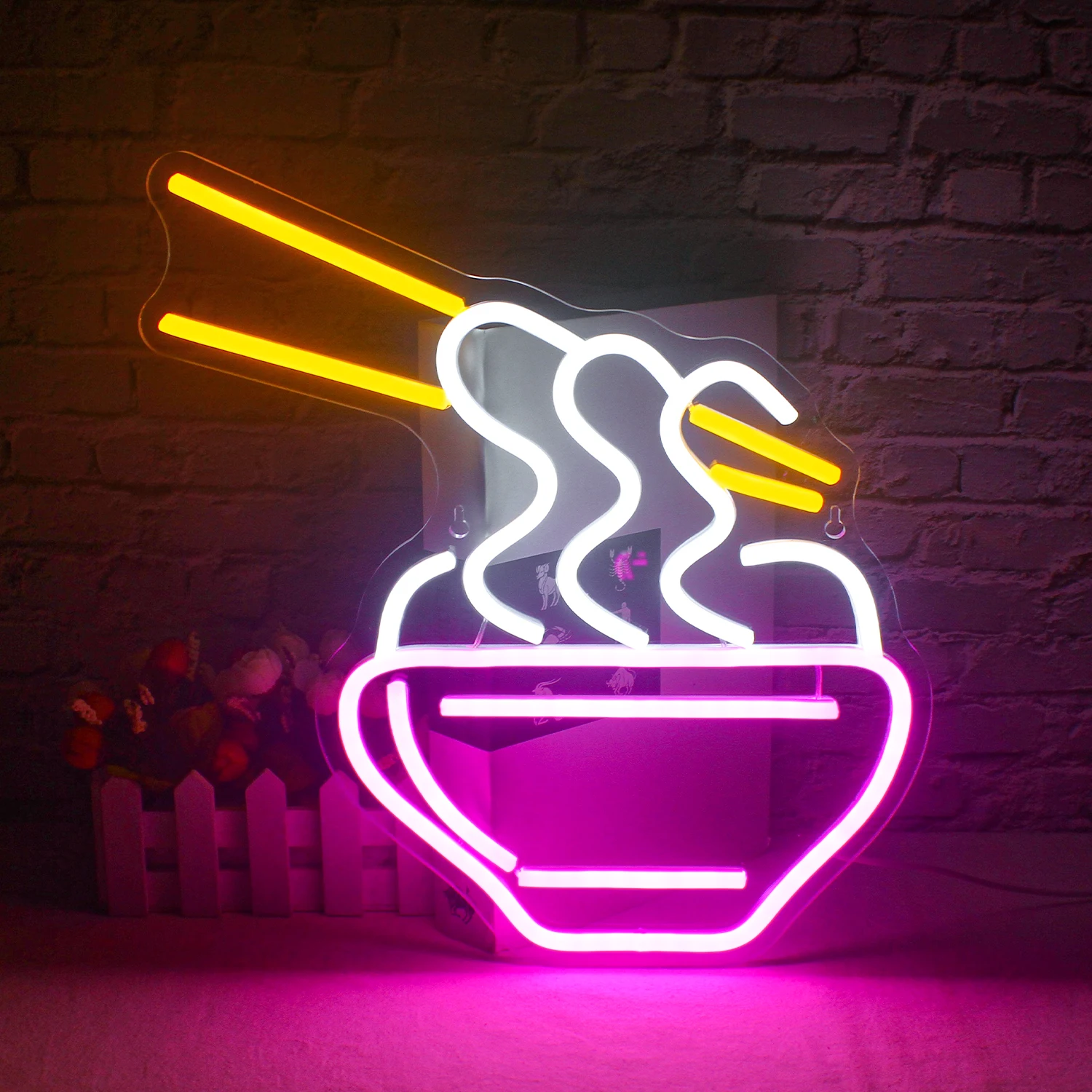 

Ramen Neon Sign Wall Decor Noodle Light Up Signs Restaurant Home Bar Kitchen Dinning Room Cafe Japanese Noodle Shop Decor