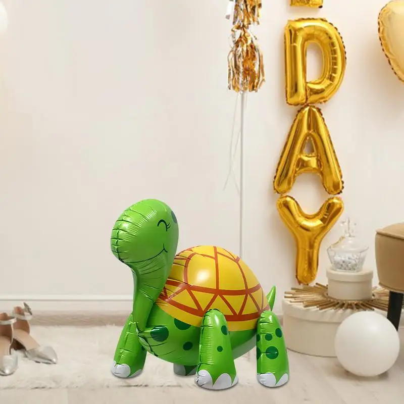 ウミガメバルーンかわいい 4D インフレータブル動物ホイルカメ爆破動物