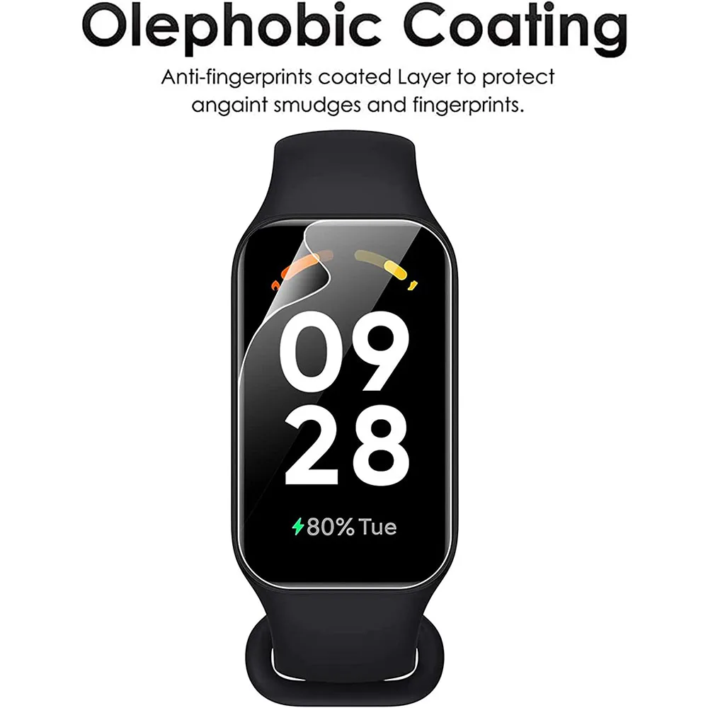 BEHUA 화면 보호기 클리어 HD 하이드로 겔 보호 필름 액세서리 Redmi 밴드 2 밴드 2 스마트 워치 팔찌 액세서리