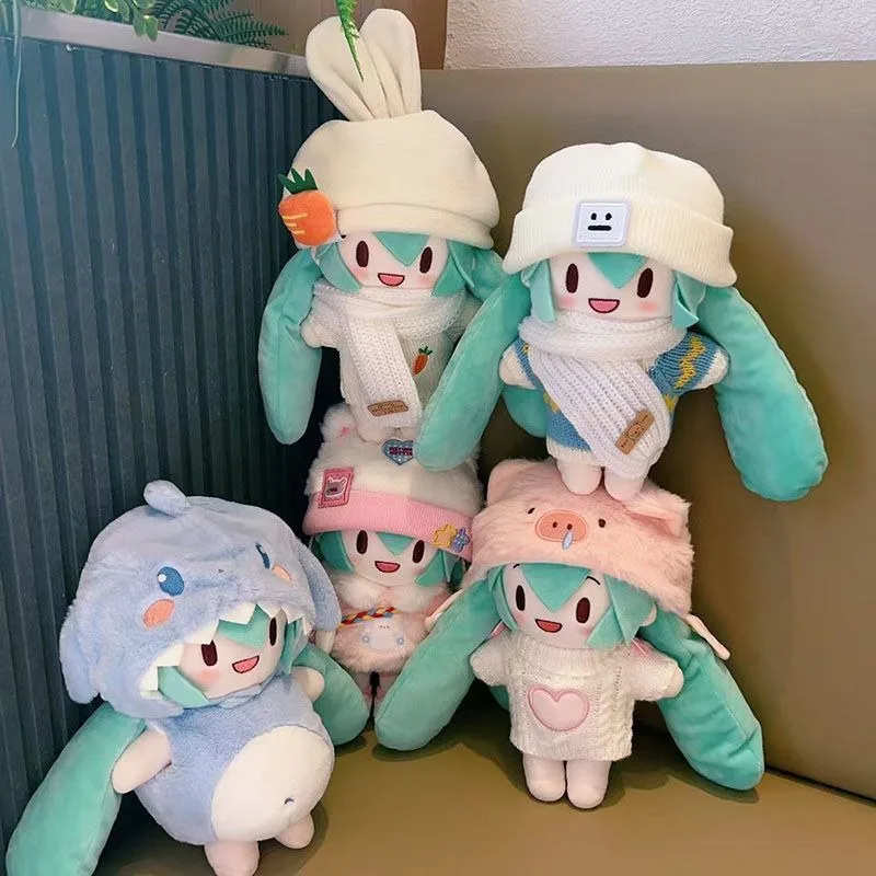 Kawaii Hatsune Miku Snow Princess Anime Cartoon Plush Doll Dress-Up Hatsune Miku Fufu Cute Doll Christmas Gift - Detail 1