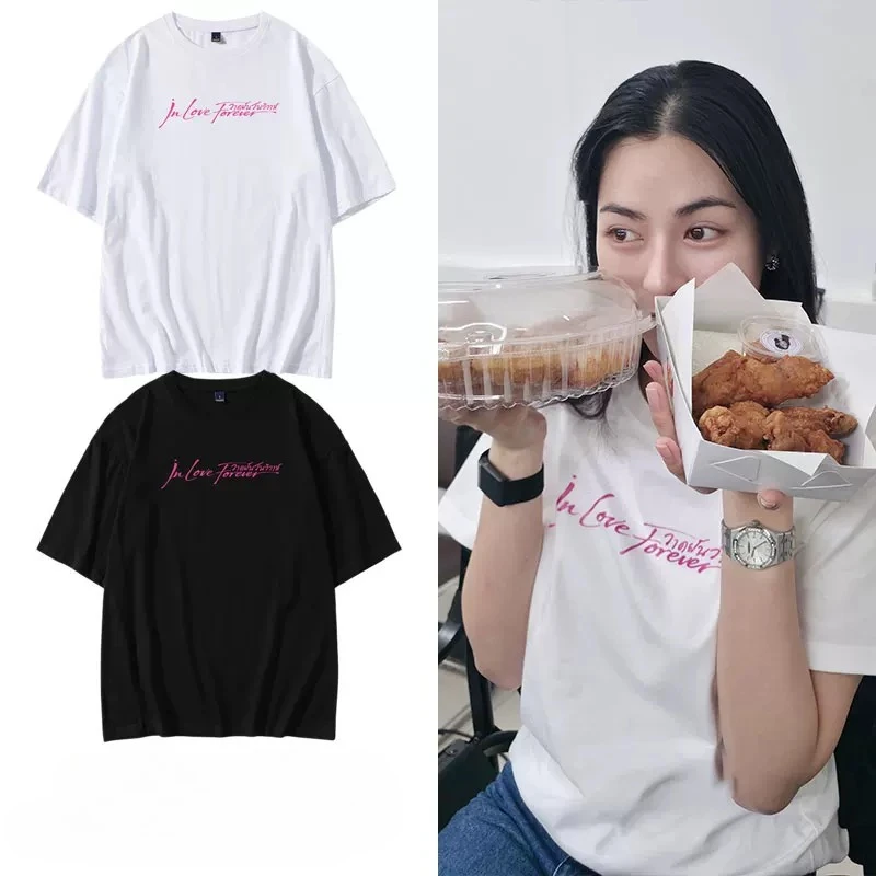 Thai Drama in Love Forever Lingorm Lingling Orm Same Short Sleeve T Shirt Women Harajuku Aesthetic Graphics Tshirt Cotton Tees