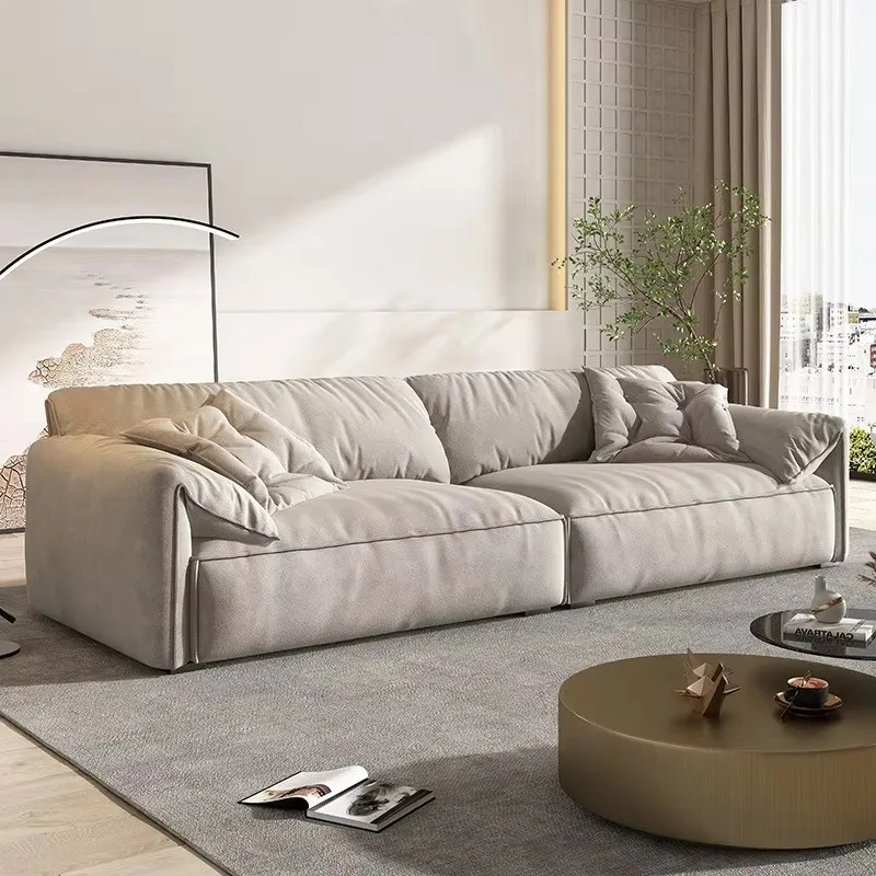 Italian Designer Living Room Sofas Aesthetic Beige Luxury Couch Living Room Sofas Lounges Lazy Banken Woonkamer Furniture Home